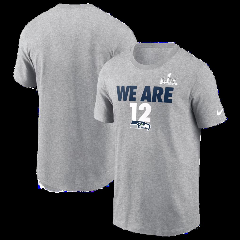 Men 2026 NFL Seattle Seahawks T-shirt grey 02